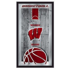 Wisconsin 15" x 26" Basketball Mirror