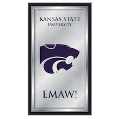 Kansas State 26" x 15" Fight Song Mirror by Holland Bar Stool Company