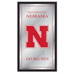 Nebraska 26" x 15" Fight Song Mirror