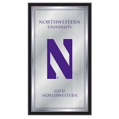 Northwestern 26" x 15" Fight Song Mirror