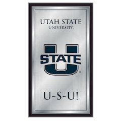 Utah State 26" x 15" Fight Song Mirror