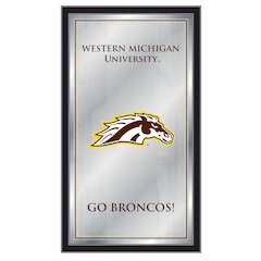 Western Michigan 26" x 15" Fight Song Mirror
