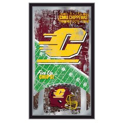 Central Michigan 15" x 26" Football Mirror