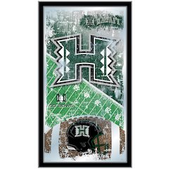 University of Hawaii 15" x 26" Football Mirror