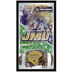 James Madison 15" x 26" Football Mirror