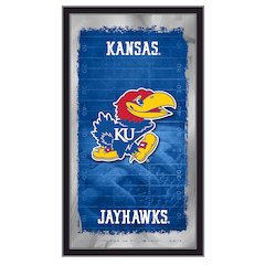 Kansas 15" x 26" Football Mirror