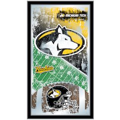 Michigan Tech 15" x 26" Football Mirror