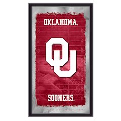 Oklahoma 15" x 26" Football Mirror