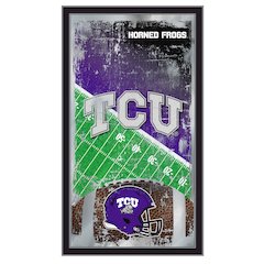 TCU 15" x 26" Football Mirror