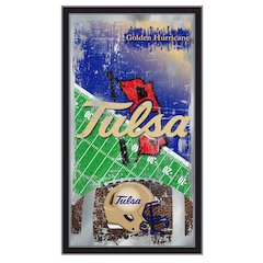 Tulsa 15" x 26" Football Mirror