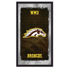 Western Michigan 15" x 26" Football Mirror