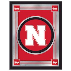 Nebraska 17" x 22" Logo Mirror