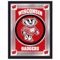 Wisconsin "Badger" 17" x 22" Logo Mirror