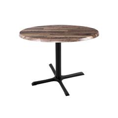 30" Tall OD211 Indoor/Outdoor All-Season Table with 30" Diameter Rustic Top
