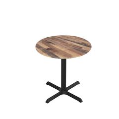 30" Tall OD211 Indoor/Outdoor All-Season Table with 32" Diameter Rustic Top