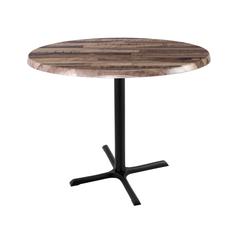 36" Tall OD211 Indoor/Outdoor All-Season Table with 36" Diameter Rustic Top
