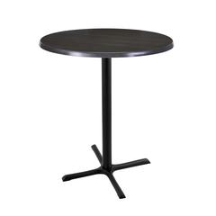 42" Tall OD211 Indoor/Outdoor All-Season Table with 30" Diameter Charcoal Top