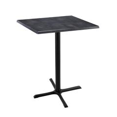 42" Tall OD211 Indoor/Outdoor All-Season Table with 30" x 30" Square Black Steel Top
