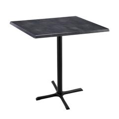 42" Tall OD211 Indoor/Outdoor All-Season Table with 36" x 36" Square Black Steel Top