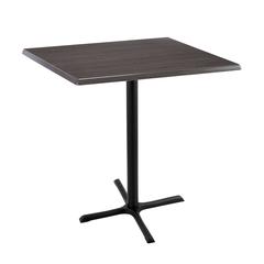 42" Tall OD211 Indoor/Outdoor All-Season Table with 36" x 36" Square Charcoal Top