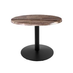 30" Tall OD214 Indoor/Outdoor All-Season Table with 30" Diameter Rustic Top
