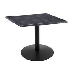 30" Tall OD214 Indoor/Outdoor All-Season Table with 30" x 30" Square Black Steel Top