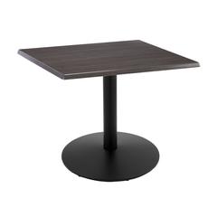 30" Tall OD214 Indoor/Outdoor All-Season Table with 30" x 30" Square Charcoal Top
