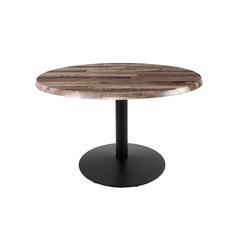 30" Tall OD214 Indoor/Outdoor All-Season Table with 36" Diameter Rustic Top