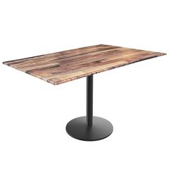 30" Tall OD214 Indoor/Outdoor All-Season Table with 32" x 48" Rustic Top