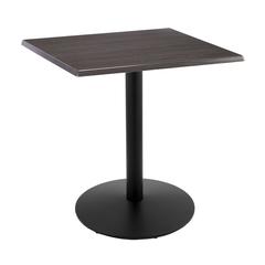 36" Tall OD214 Indoor/Outdoor All-Season Table with 30" x 30" Square Charcoal Top