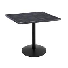 36" Tall OD214 Indoor/Outdoor All-Season Table with 36" x 36" Square Black Steel Top