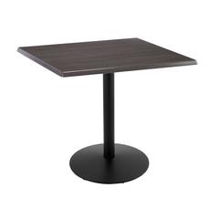 36" Tall OD214 Indoor/Outdoor All-Season Table with 36" x 36" Square Charcoal Top