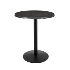 42" Tall OD214 Indoor/Outdoor All-Season Table with 30" Diameter Charcoal Top