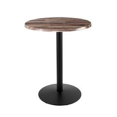 42" Tall OD214 Indoor/Outdoor All-Season Table with 30" Diameter Rustic Top
