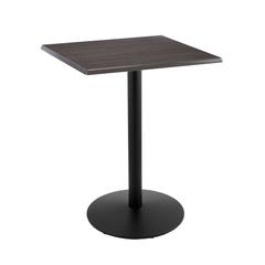 42" Tall OD214 Indoor/Outdoor All-Season Table with 30" x 30" Square Charcoal Top
