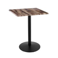 42" Tall OD214 Indoor/Outdoor All-Season Table with 30" x 30" Square Rustic Top