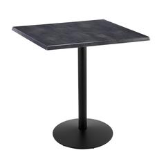 42" Tall OD214 Indoor/Outdoor All-Season Table with 36" x 36" Square Black Steel Top