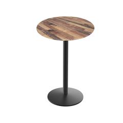 36" Tall OD214 Indoor/Outdoor All-Season Table with 32" Diameter Rustic Top