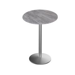 36" Tall OD214 Indoor/Outdoor All Season Table with 32" Diameter Greystone Top