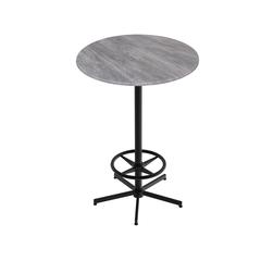 42" Tall OD216 Indoor/Outdoor All-Season Table with 32" Diameter Greystone Top