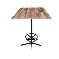 42" Tall OD216 Indoor/Outdoor All-Season Table with 32" x 32" Square Rustic Top