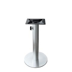 Brushed Aluminum Table Base with Umbrella Hole