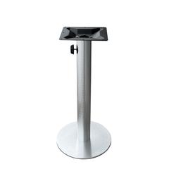 Brushed Aluminum Table Base with Umbrella Hole