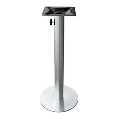 Brushed Aluminum Table Base with Umbrella Hole