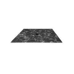32" x 32" Black Marble, Indoor/Outdoor All-Season EuroSlim Table Top with Umbrella Hole