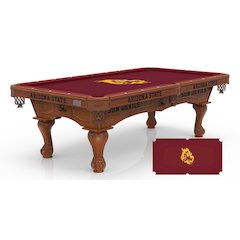 Arizona State University (Sparky) 8' Pool Table with a Chardonnay Finish