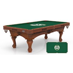 Colorado State University 8' Pool Table with a Chardonnay Finish