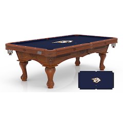 Nashville Predators 8' Pool Table with a Chardonnay Finish
