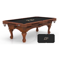 Purdue University 8' Pool Table with a Chardonnay Finish