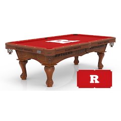 Rutgers 8' Pool Table with a Chardonnay Finish